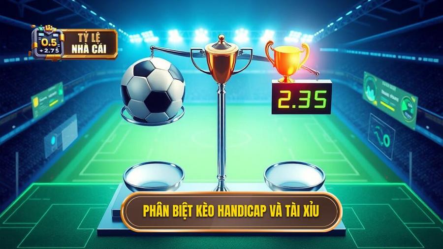 1. Phân biệt kèo Handicap và Tài Xỉu